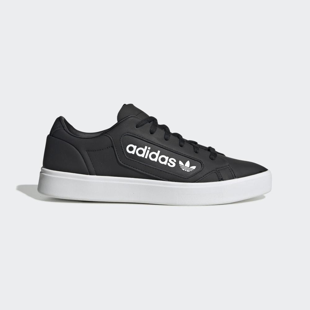 Originals Adidas Sleek Dama Romania - Negrii/Albi EF4933